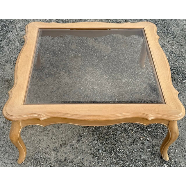 Ethan Allen French Country Bisque Finish Coffee Table For Sale In New York - Image 6 of 6