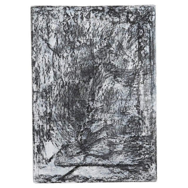 Enrico Della Torre, Art Black Composition, Charcoal on Canvas, 2017 For Sale - Image 12 of 12