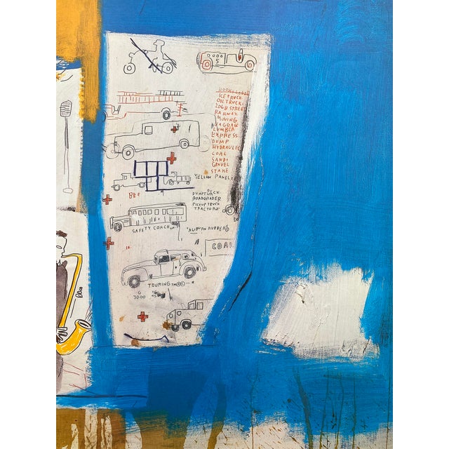 Jean Michel Basquiat Vintage 1997 Pop Art Offset Lithograph Print " Worthy Constituents " 1986 For Sale - Image 9 of 14