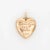 Mid-Century Modern Circa 1960s Heart Nugget Picture Locket Vintage 10k Gold Turquoise Pendant For Sale - Image 3 of 4