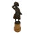 Antique Continental Bronze Figure of an 18th-Century Gentleman, Shielding Eyes, on Marble Plinth — Austrian School, Circa 1900 For Sale