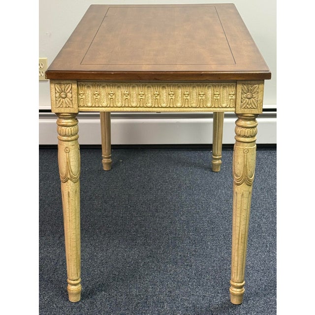 French Louis XVI / Gustavian Inspired Painted Writing Desk For Sale - Image 4 of 11