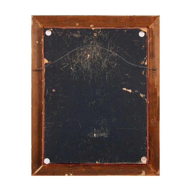 A porcelain slab of the 19th Century "Girl with a jug". The romantic tondo of a girl carrying a jug depicts a young...