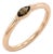 Dainty Marquise Smoky Quartz Solitaire Ring | 18k Gold Plated Everyday Band | Modern Minimalist Promise Ring Us 7 For Sale