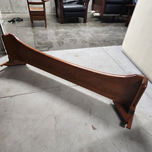 Stickley Queen Sleigh Wood Bed Frame 2013 For Sale - Image 13 of 18