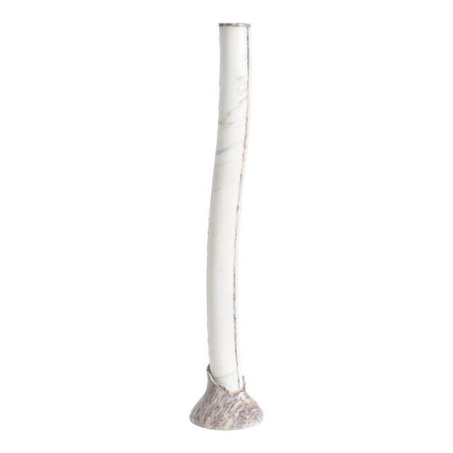 Postmodern Floor Lamp in Handcrafted Italian Marble For Sale