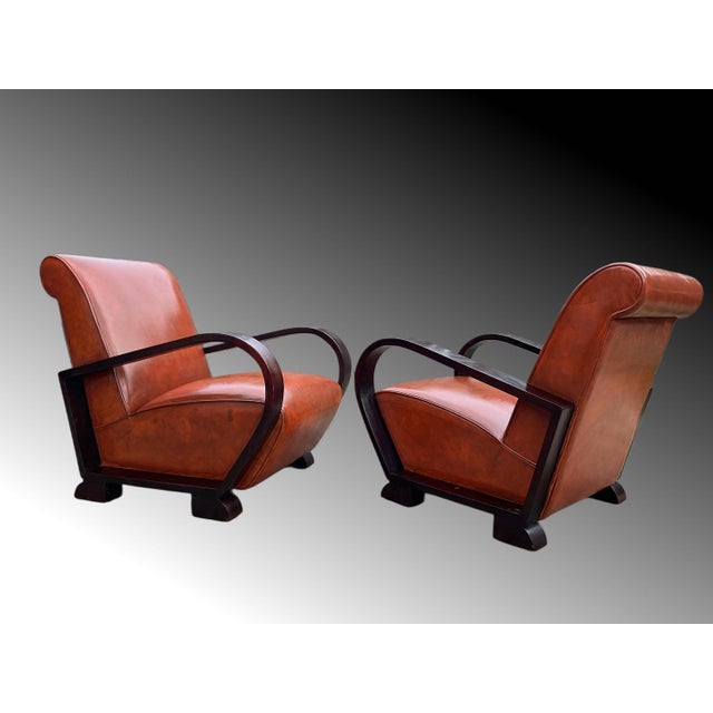 Set of Art Deco Armchairs by Jindřich Halabala For Sale - Image 16 of 18