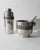 Vintage Art Deco Style Pewter Cocktail Shaker with Strainer Lid and Ice Bucket with Scoop, Set of 3 For Sale - Image 9 of 13