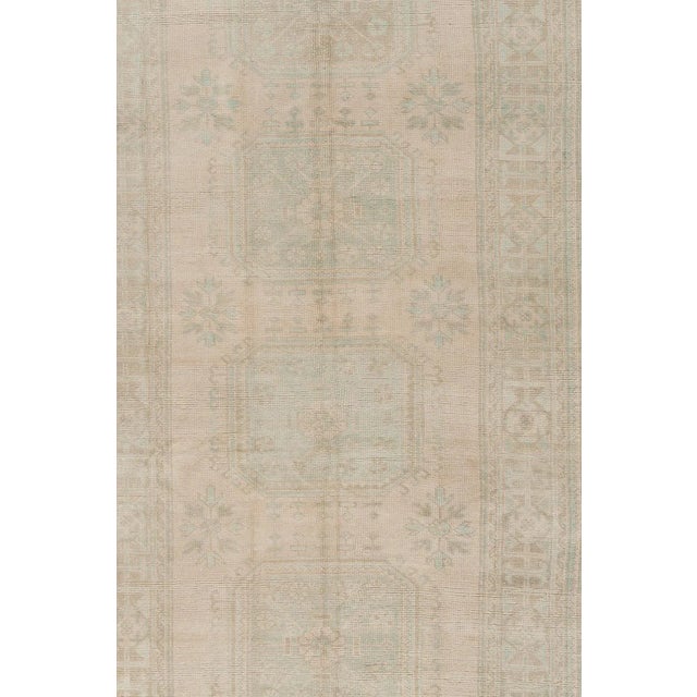 1940s Vintage Circa 1940 Subdued Turkish Oushak Runner 4'7 X 11'3 For Sale - Image 5 of 10