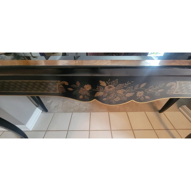 Early 20th Century Drexel Heritage Chinoiserie Console Table For Sale - Image 12 of 18