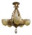 Art Deco Slip Shade Chandelier by the Lincoln Manufacturing Company C. 1930's For Sale