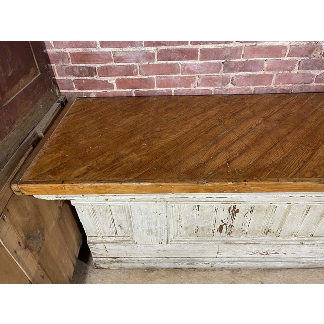 Mid 19th Century Antique Pine Eastern Shore Store Counter For Sale - Image 4 of 11