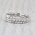 Metal 0.60ctw Diamond Wrap Coiled Band Bypass Ring 14k White Gold Flexible Size For Sale - Image 7 of 8