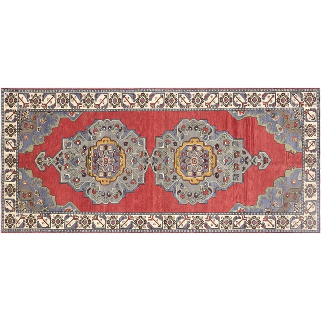Textile 1960s Turkish Oushak Rug For Sale - Image 7 of 7