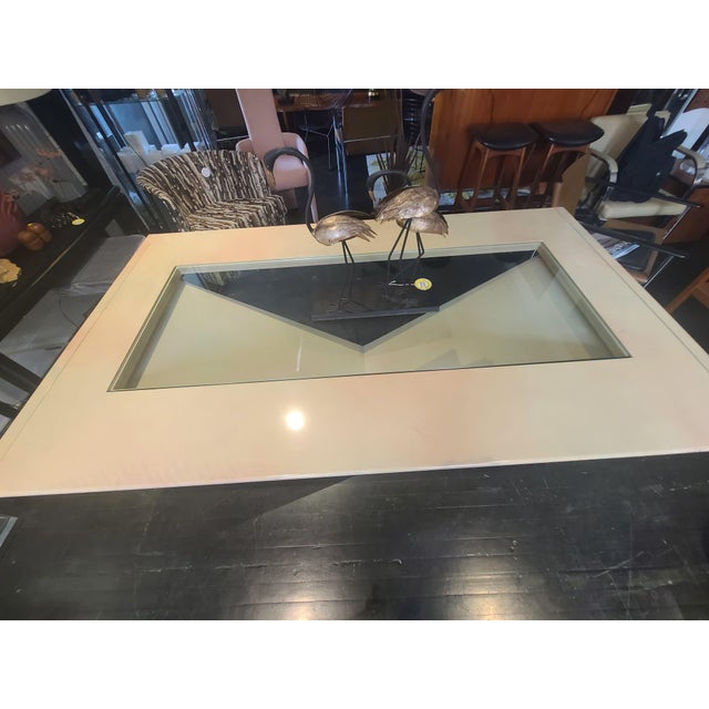 Postmodern Pennsburg Post Modern Laquered Dining Table For Sale - Image 3 of 12