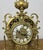 Gold Vintage Style Brass Ornate Mantel Clock For Sale - Image 8 of 17