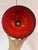 Red Ceramic Hanging Lamp For Sale - Image 4 of 11