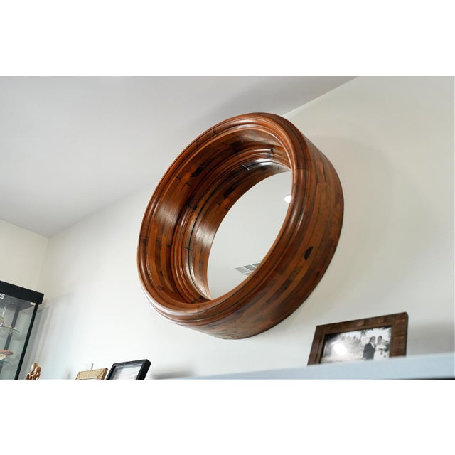Ralph Lauren “Aran Isles” Oversized Round Mirror For Sale - Image 11 of 15