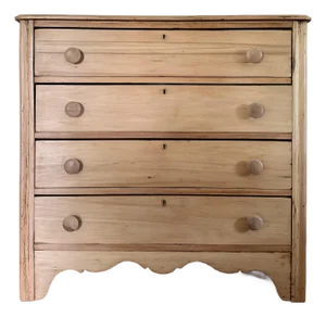 Late 19th Century Scrubbed Pine Chest of Drawers