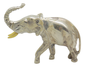 Vintage Italian Handmade Genuine Sterling Silver 925 Elephant Figurine, 1960s