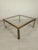 Italian Coffee Table in Brass and Chrome, 1970s For Sale - Image 14 of 14