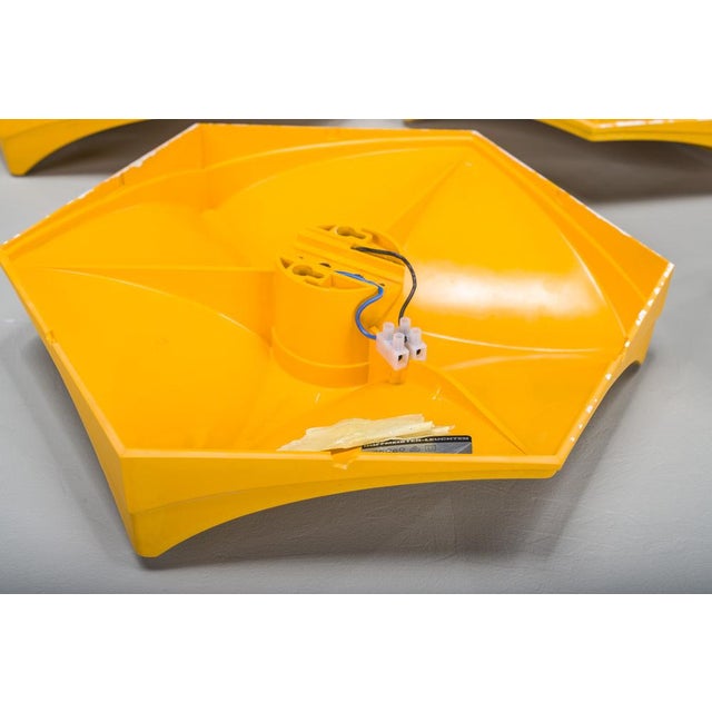 Vintage German Hexagon Wall Lamp from Hoffmeister-Leuchten, 1970s For Sale - Image 14 of 15