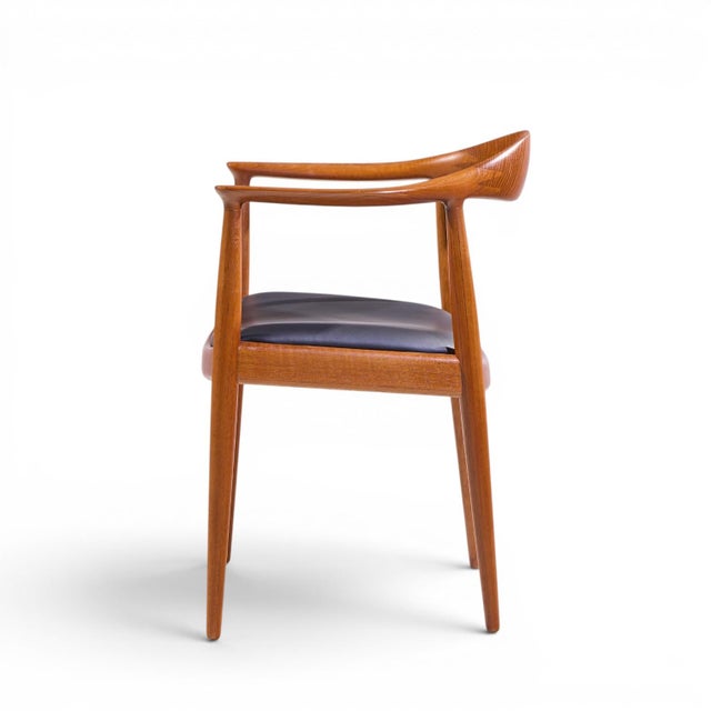 Hans Wegner for Johannes Hansen Mid Century Danish Teak the Chair For Sale In Chicago - Image 6 of 8