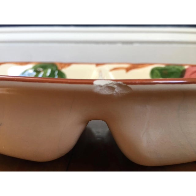 Vintage Franciscan Apple Divided Bowl For Sale - Image 6 of 10