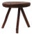 Rustic Wabi-Sabi Style Oak Tripod Stool, France, 1850s For Sale