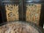 Brown Mid-20th Century Hand-Carved Chinese Low Tea Table Set With 4 Nesting Stools & Matching Folding Screen - 6 Pieces For Sale - Image 8 of 12