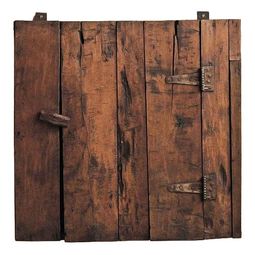 Folk Art Mountain Wall Cabinet in Pine, 1900 For Sale