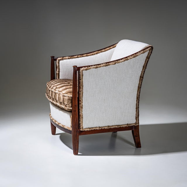 Wood Pair of Art Deco Armchairs, France, circa 1920 For Sale - Image 7 of 11