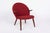 Mid-Century Modern Danish Mid Century Modern Red Upholstery Lounge Chairs by Kurt Olsen, 1960s For Sale - Image 3 of 9