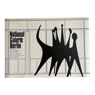 Alexander Calder (1898-1976), National Galerie Berlin Exhibition Poster Tetes Et Queue Calder, 1965, Printed 2021 Germany For Sale