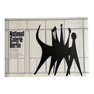 Alexander Calder (1898-1976), National Galerie Berlin Exhibition Poster Tetes Et Queue Calder, 1965, Printed 2021 Germany
