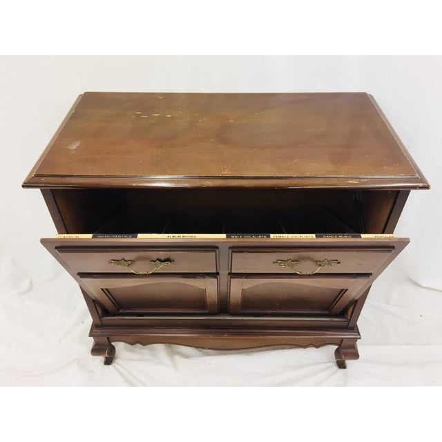 Vintage Lane Co Vinyl Record Cabinet Chairish