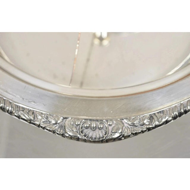 Vintage English Victorian Epc Silver Plated Lidded Dome Serving Platter Engraved For Sale In Philadelphia - Image 6 of 12