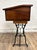Antique School Desk or Standing Desk With Cast Iron Base For Sale In Kansas City - Image 6 of 12