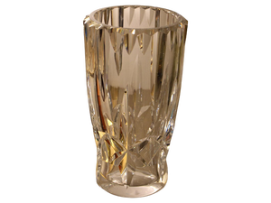 Baccarat Cut Clear Crystal Vase, 1970s