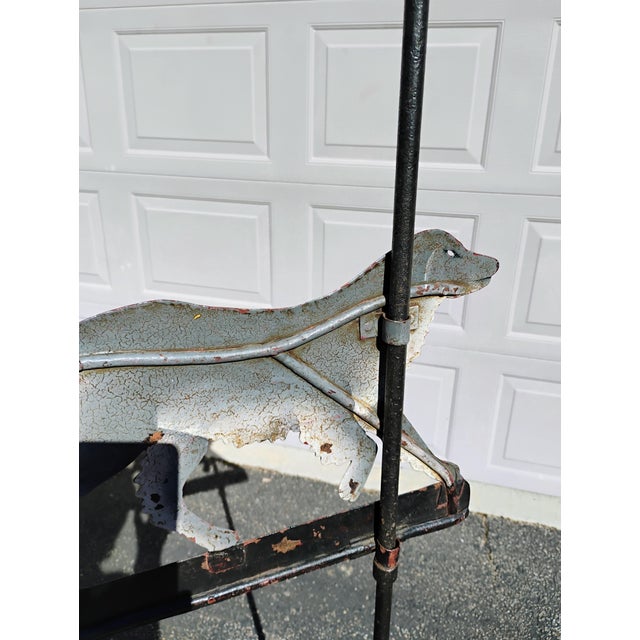 Antique German Design Wrought Iron Weather Vane For Sale - Image 4 of 7