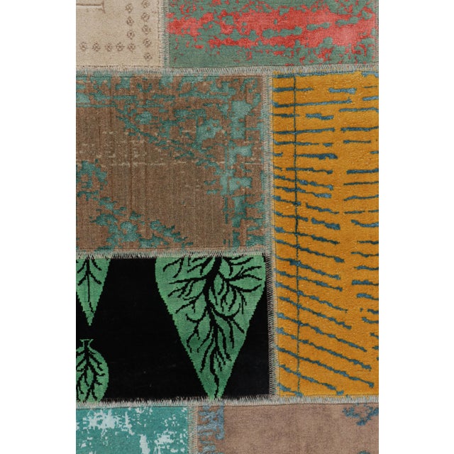 Modern Rug & Kilim’s Turkish Patchwork Kilim With Polychromatic Geometric Patterns For Sale - Image 3 of 8