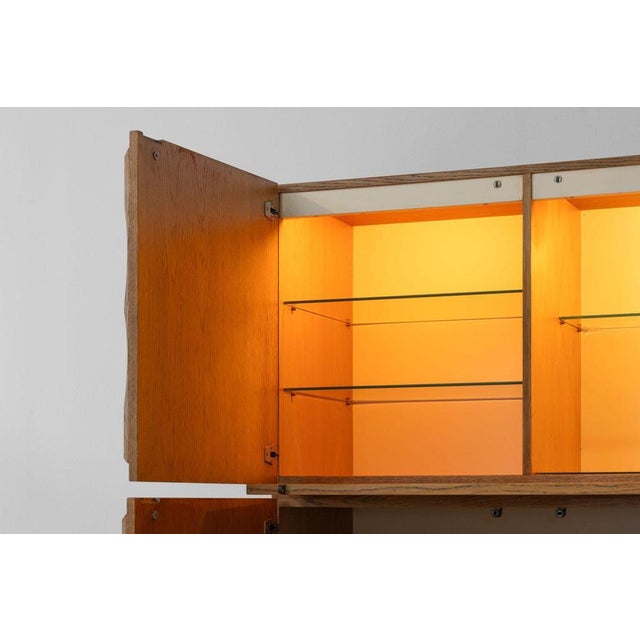 Niagara Cabinet in Oak by Maison Aurora, Belgium, 1975 For Sale - Image 14 of 17