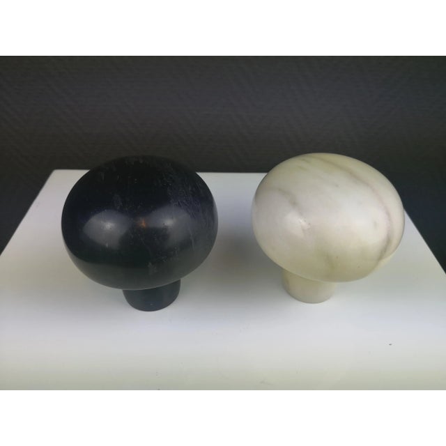 Portuguese Marble Mushroom Decors for Marblarte, 1970s, Set of 2 For Sale - Image 3 of 4