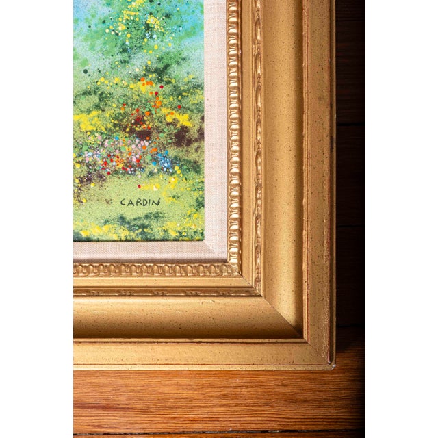 Vintage Louis Cardin Enamel on Copper Painting, Signed & Numbered, Gilt Frame For Sale - Image 9 of 11