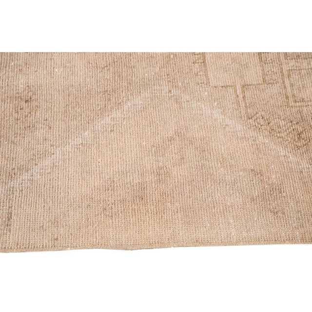 Mid-20th Century Vintage Turkish Wool Runner Rug 3 X 11 For Sale - Image 10 of 11