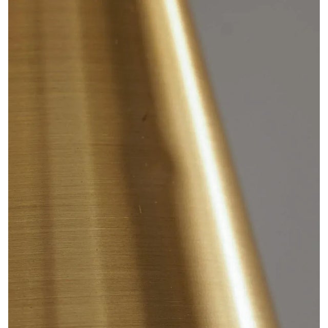 Mid-Century Scandinavian Table Lamp in Brass & Oak from Falkenbergs For Sale - Image 9 of 13