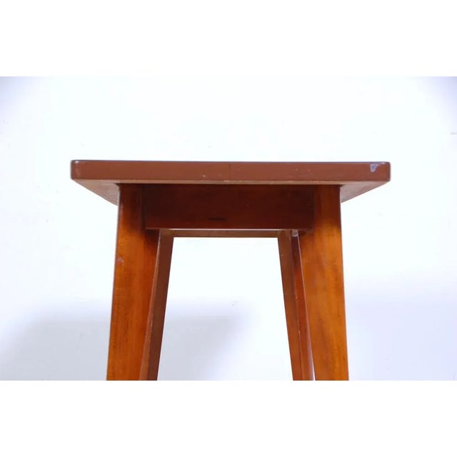 Wood Vintage Table with Formic Top, 1950s For Sale - Image 7 of 11