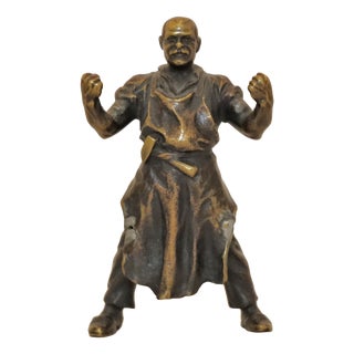 Vintage Bronze Figure of a Blacksmith, 1920s For Sale