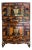 Antique Korean Two-Level Storage Chest Ich’ung Nong with Persimmon Panels For Sale