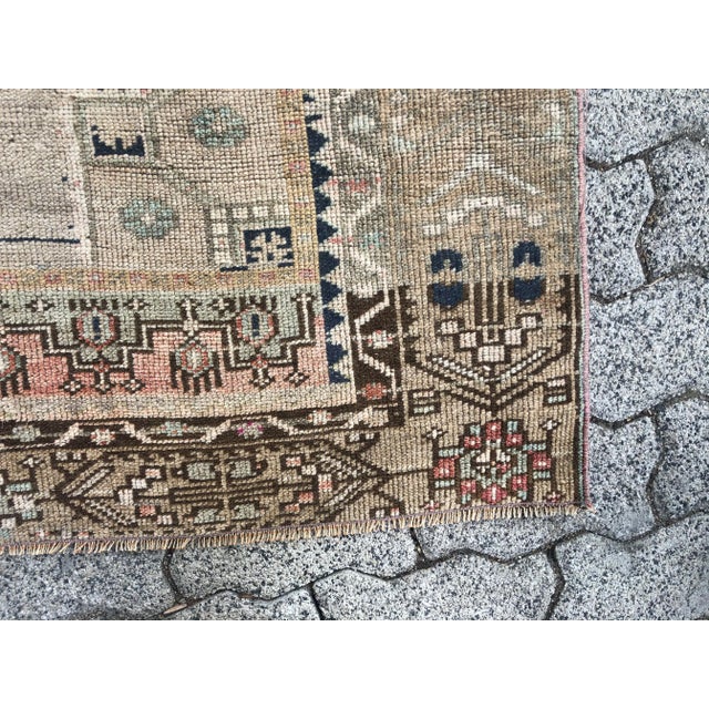Turkish Faded Floor Vintage Rug For Sale - Image 9 of 11